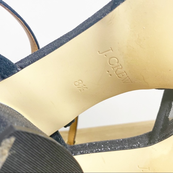 J. Crew Black Pointed Toe Polka Dot Kitten Heels - Picture 8 of 8